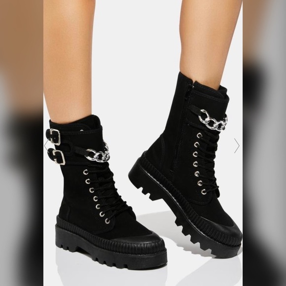 🖤 Military Canvas Boots 🖤 - Picture 2 of 9